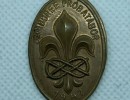  1947 world jamboree hiking cane metal emblem wj boy scout international euc 1