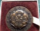 1957s world scout conference official bronze medalliion ok