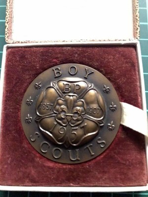 1957s world scout conference official bronze medalliion ok 1957s world scout conference official bronze medalliion ok