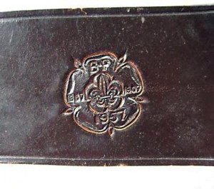 boy scout english belt buckle ok