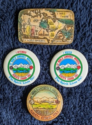 boy scout xv world jamboree 1983 pins ok2